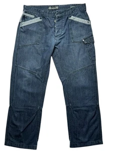 DZR Raw Jeans Men’s 34S Straight Leg Blue Denim VGC Y2K Streetwear Workwear - Picture 1 of 15