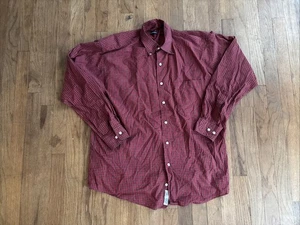 VTG Gitman Bros Shirt Button Down LS Men’s Size Large Red Plaid USA Made - Picture 1 of 13