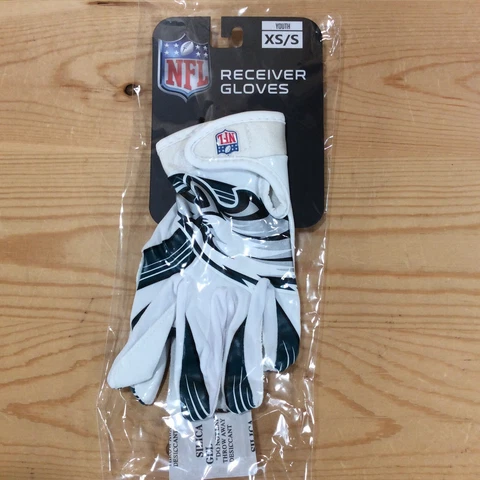 NFL Franklin ￼NFL Philadelphia￼ Eagles Youth Football Receiver Gloves  XS/S Cover