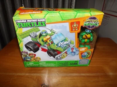 MEGA BLOKS TEENAGE MUTANT NINJA TURTLES LEO TURTLE BUGGY DMW43 32 PCS NIB 2016 - Image 1 of 4