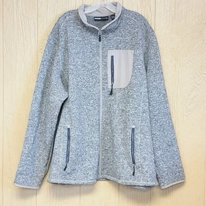 Chaqueta suéter para hombre Swiss Tech talla 3XL (54-56) gris bronceado bolsillos - Imagen 1 de 7