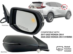 Mirror for 2017-22 Honda CR-V Heated Signal Blind Spot Detection Passenger Side - Picture 1 of 9