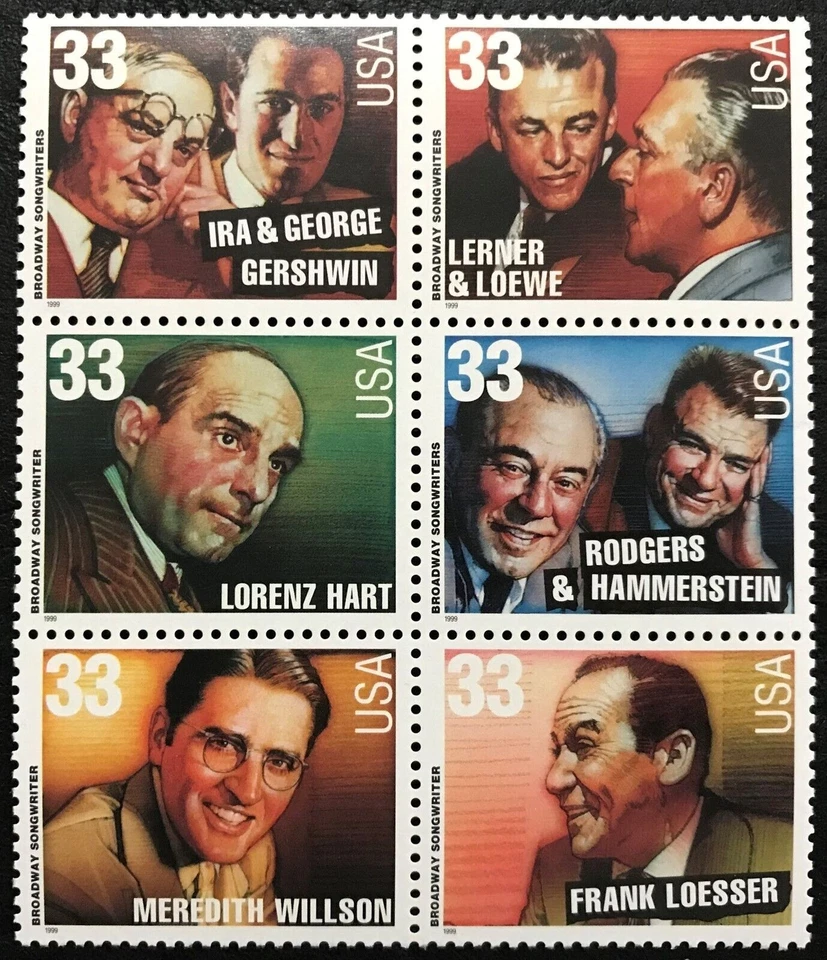 Broadway Songwriters Set  #3345-3350 - Image 1 of 1