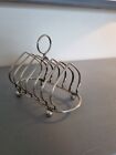 James Deakin & Sons hallmarked Silver-plated 6 space Toast Rack dated 1878