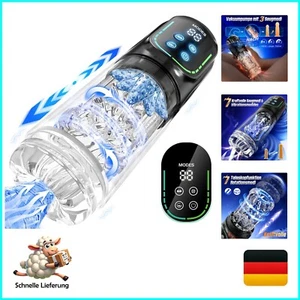 Wasserdichter Masturbator mit 7 Teleskop- und Rotationsmodi für tiefes Vergnügen - Bild 1 von 9