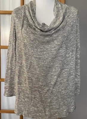 Soft Joie Cowl Neck Pullover Sweater Womens M Viscose Blend Gray Modern Casual - Image 1 of 4