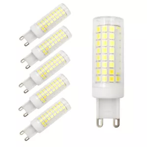 6pcs G9 Base Led Light Bulb 102-2835SMD LED 9W 110V 120V Ceramics Light White H - Picture 1 of 6