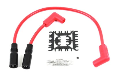 Juego de cables de encendido Accel 8 mm S/S núcleo espiral rojo para Harley Davidson Foto 1 de 3