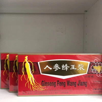 3 Boxes Red Panax Ginseng Royal Jelly Extract Liquid  3 x 10 Vials  - image 1 of 4