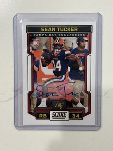 2023 Score Sean Tucker Rookie Autograph Auto #318 Buccaneers