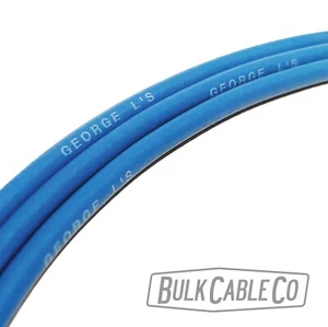 15 pies - George L's .155 - AZUL - Cable de conexión para pedalera - Cable FX para guitarra a granel - Imagen 1 de 6