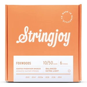 Cuerdas para guitarra acústica Stringjoy Foxwoods recubiertas de fósforo bronce; 10-50 - Imagen 1 de 1