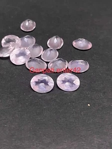 Rose Quartz Loose Gemstone Faceted Oval Cut 10x8 MM Natural Calibrated Size E - Picture 1 of 9
