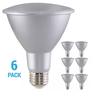 6 Pack S29429 25° LED 120V 12.5W 75W PAR30 LN Long Neck Medium E26 5000K Silver - Picture 1 of 10