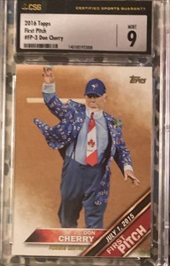 2016 Topps First Pitch #FP-3 Don Cherry CSG 9 Canadian Icon Legend Hockey Night