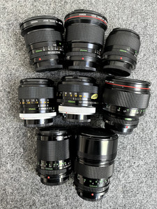 Canon FD 8 lens Set. Aspherical and L lenses. Ready for Rehousing.