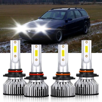 For Saturn LW300 2001-2002 9005 9006 LED Headlight Bulbs High Low Beam Lamp — 第 1/4 张图片