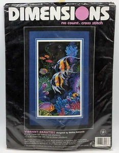 Vibrant Beauties Tropical Fish 1997 Dimensions No Count Cross Stitch Kit GEÖFFNET - Bild 1 von 4