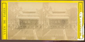 Paris STEREO D - Champs-Elysées, Alcazar d’été - Vintage print c.1868 - Picture 1 of 1