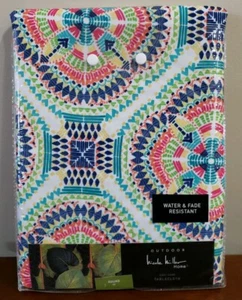 Nicole Miller 70" Runde Tischdecke Dash Medaillon In/Outdoor Mehrfarbig NEU - Bild 1 von 4