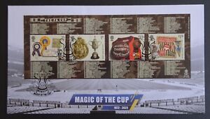 2022 FA Cup 150 Barcoded Miniature Sheet Buckingham  Ltd Edition FDC