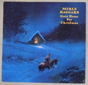 MERLE HAGGARD - LP - Goin' Home For Christmas - Epic PE 38307 - EX/VG+ - Picture 1 of 2