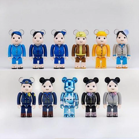 ANA 70th Anniversary Uniform Collection BE@RBRICK MEDICOM TOY set Lot of 11 Cover