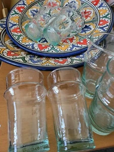 Pequeños vasos marroquíes de vidrio transparente para beber jugo de té - Juego de 6 - PP gratis rápido - Imagen 1 de 4