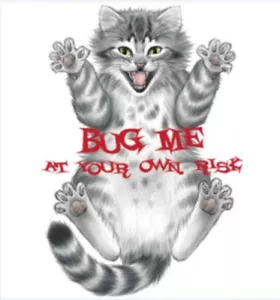Lustiges Katzenshirt, Bug Me At Your Own Risk! katzenlady, Geschenke, Katzenzüchter, Sm - 5X - Bild 1 von 2
