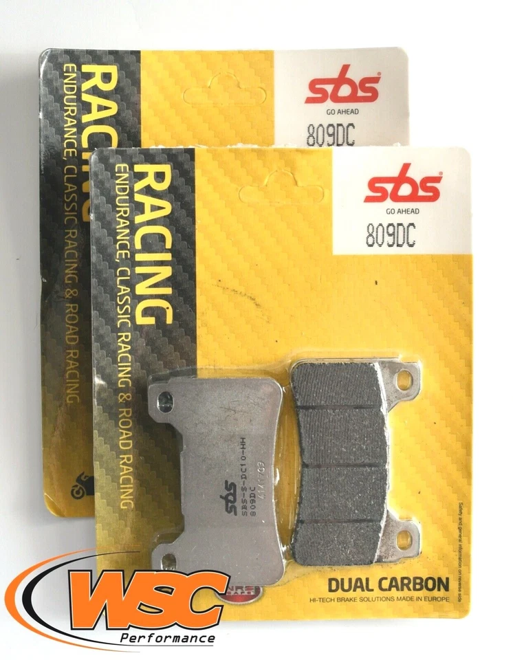 SBS 809DC Dual Carbon Brake Pads *2 Pairs* Honda CBR 600RR 1000RR Fireblade - Image 1 of 1
