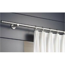 Bastone Per Tenda Finitura Acciaio ø20mm, Scorritenda A Strappo, Binario Tende