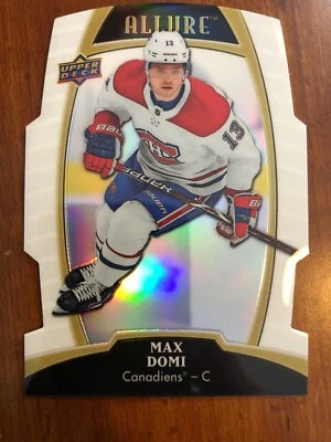 19-20 UD Allure Hockey Die Cut White Rainbow 15 Max Domi - Image 1 of 2