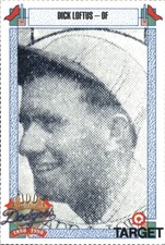 1990 Dodgers Target Baseball Card #1014 Dick Loftus