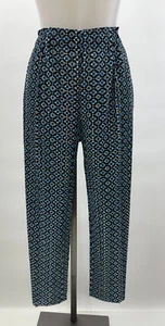 Issey Miyake PLEATS PLEASE Japan blau schwarz weiß Print Hose Größe 5 - L/XL - Bild 1 von 4