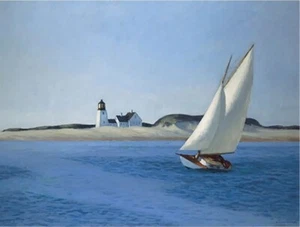 The Long Leg - Edward Hopper 50x70 vela impresión artística póster cartel imagen - Imagen 1 de 1