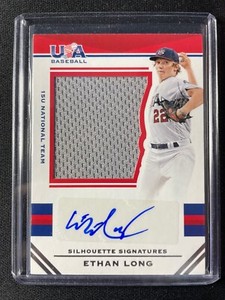 2017 Panini USA Stars & Stripes Ethan Long Autographed Jersey #063/199 Padres!!!