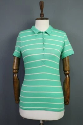 Camisa Polo ICEBREAKER Verde Rayas Lana Ligera Talla XS Foto 1 de 4