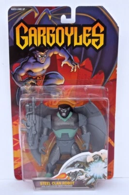 1995 GÁRGULAS Série 1 ROBÔ CLÃ DE AÇO Figura de Ação Kenner Disney Estado perfeito no cartão - Imagem 1 de 2