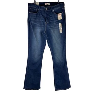 Levis Women's Midrise Bootcut Dark Wash Jeans size 18 / 34W NWT! - Picture 1 of 8