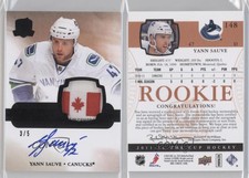 2011-12 Upper Deck The Cup Black Tag /5 Yann Sauve #148 RPA Rookie Patch Auto RC