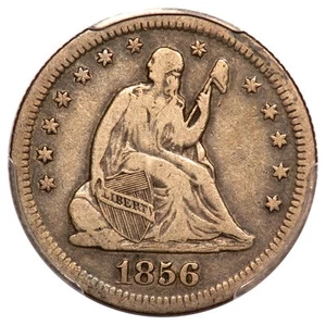 1856-S 25C Liberty Seated Quarter PCGS VF20 - Picture 1 of 3