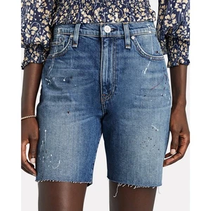 Hudson Hana Denim Biker Shorts Farbspritzer Neu mit Etikett 27 - Bild 1 von 4