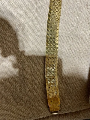 Винтажный пояс золотистого оттенка - Изображение 1 из 4