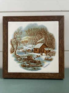 Piastrella ceramica vintage "A casa nel deserto" creazioni artistiche da parete di Deede - Foto 1 di 6