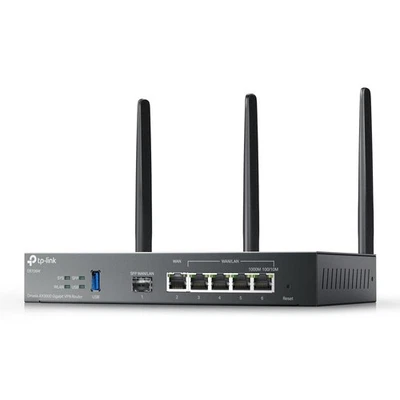 Omada AX3000 WiFi 6 Router Gigabit VPN Gateway 5 WAN Ports Mesh Support - Image 1 of 4