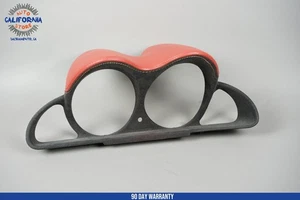 03-06 Mercedes R230 SL55 SL65 AMG Instrument Cluster Bezel Trim Suede Red OEM - Picture 1 of 21