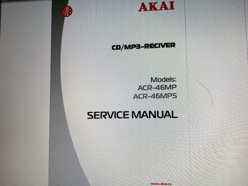 Akai Acr-46mp Service Manual Digital | eBay