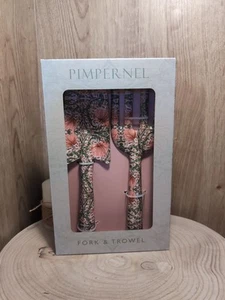 Gartenwerkzeug-Set mit Blumenmuster aus Metall. Gabel und Schaufel in Geschenkbox Pimpernel  - Bild 1 von 5