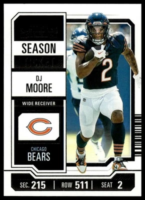 2023 Panini Contenders #18 DJ Moore - Image 1 of 2