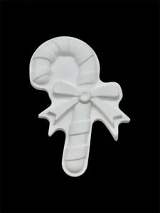 Striped Candy Cane Ceramic Figurine Paint Your Own Handmade Date Night - Picture 1 of 10